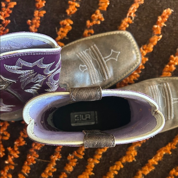 Ariat Women's Brown and Purple Western Boots - Picture 5 of 5